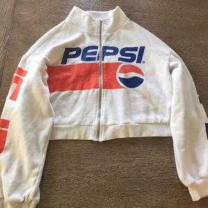 Pepsi jacket with ring zipper